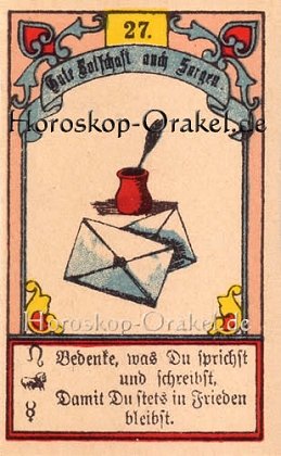 Der Brief ist Ihr Singlehoroskop