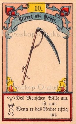 Die Sense ist Ihr Singlehoroskop