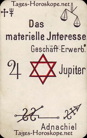 Tageshoroskop für übermorgen, das materielle Interesse
