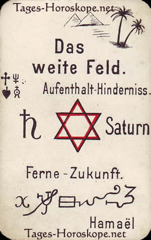 Tageshoroskop für heute, das weite Feld