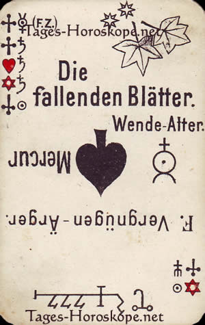 Tageshoroskop für übermorgen, die fallenden Blätter