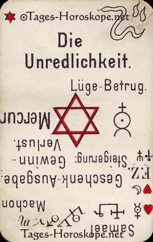Tageshoroskop für morgen, die Unredlichkeit